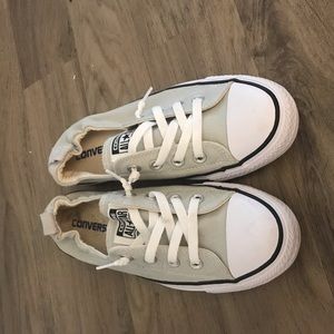 Light grey slip on converse